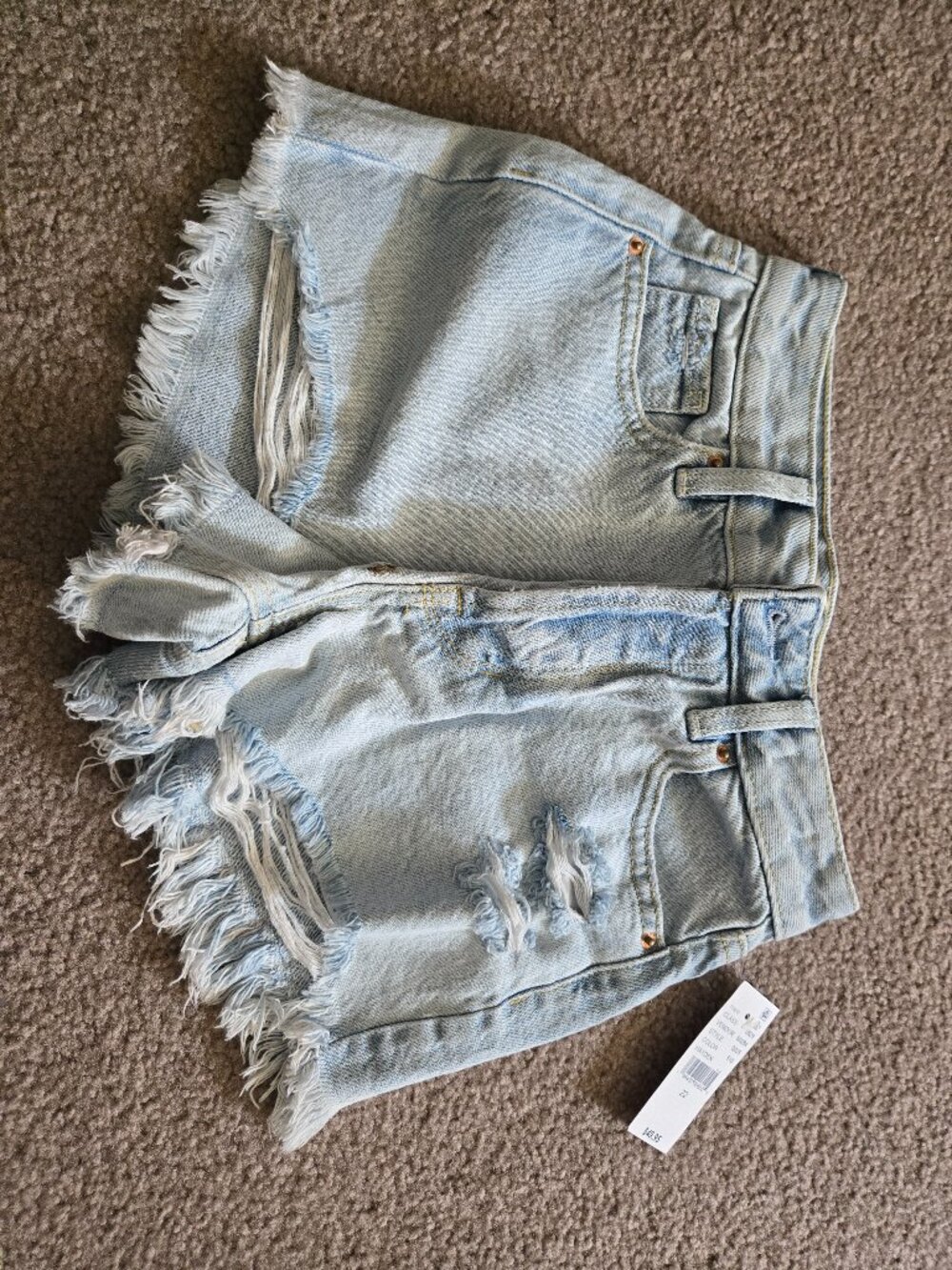 Junior's PacSun High Rise Festival Denim Shorts Size 22